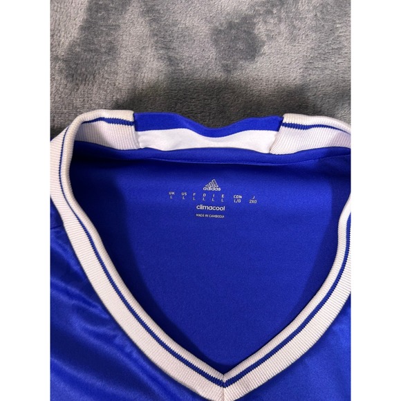 Chelsea FC Adidas ClimaCool Soccer Jersey Men's Large Blue Yokohama Tyres 2016 - Picture 4 of 7